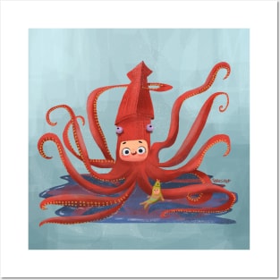 The giant squid Posters and Art